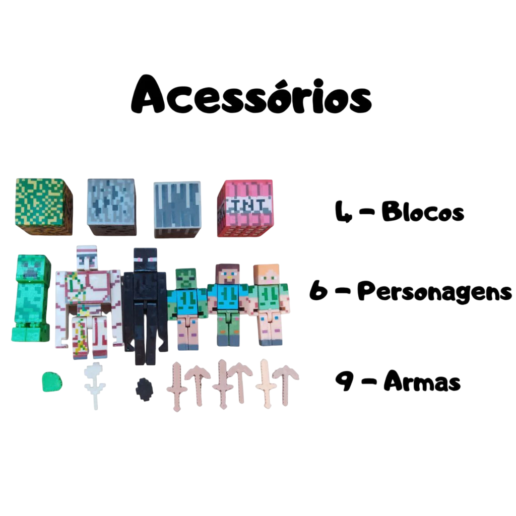 Kit Minecraft (19 peças)