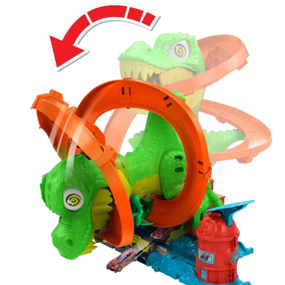 Hot Wheels - T. Rex Vs Fire Station