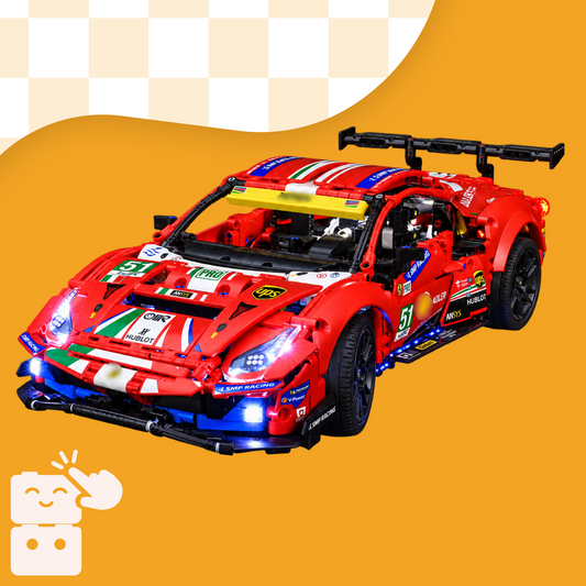 Kit de Iluminação para a Ferrari 488 GTE (1677 peças)