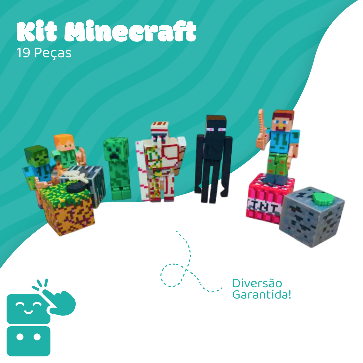 Kit Minecraft (19 peças)