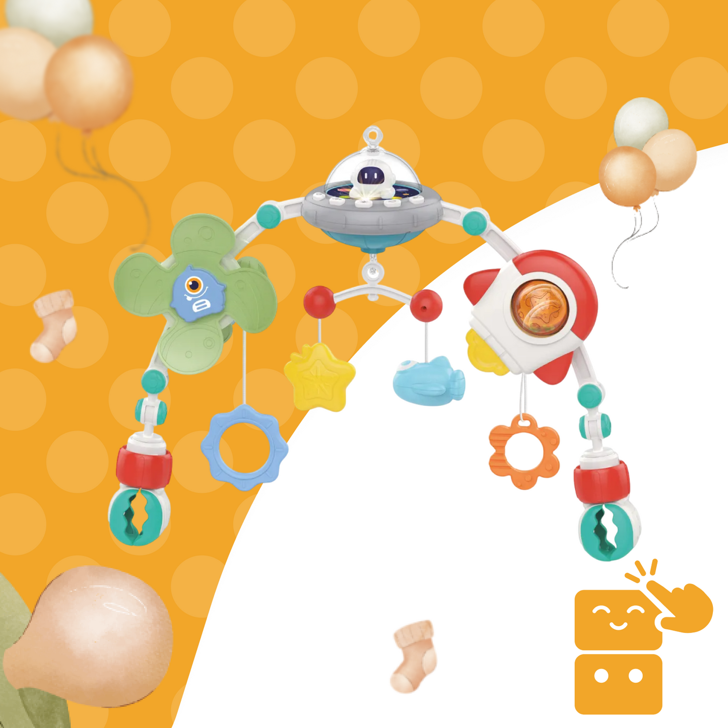 Arco Móbile Space para Berço - Maxi Baby