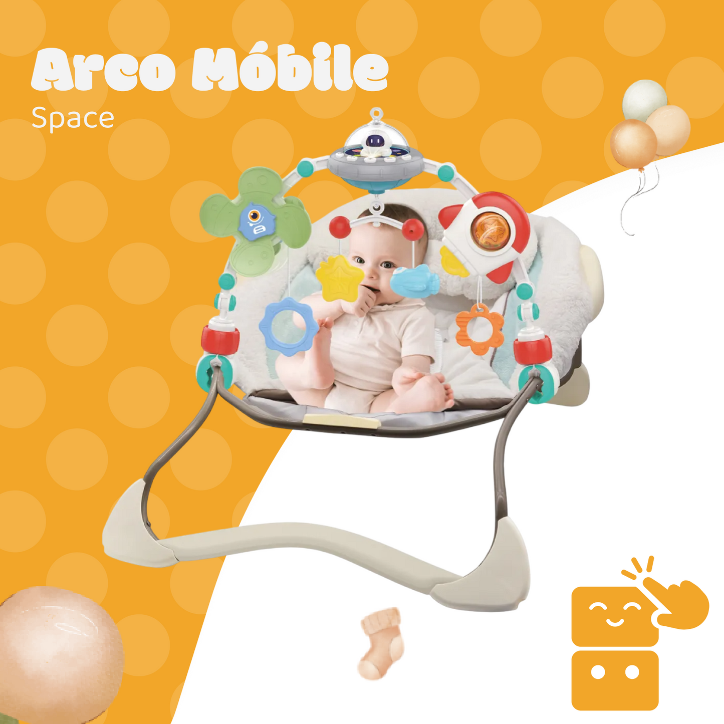 Arco Móbile Space para Berço - Maxi Baby