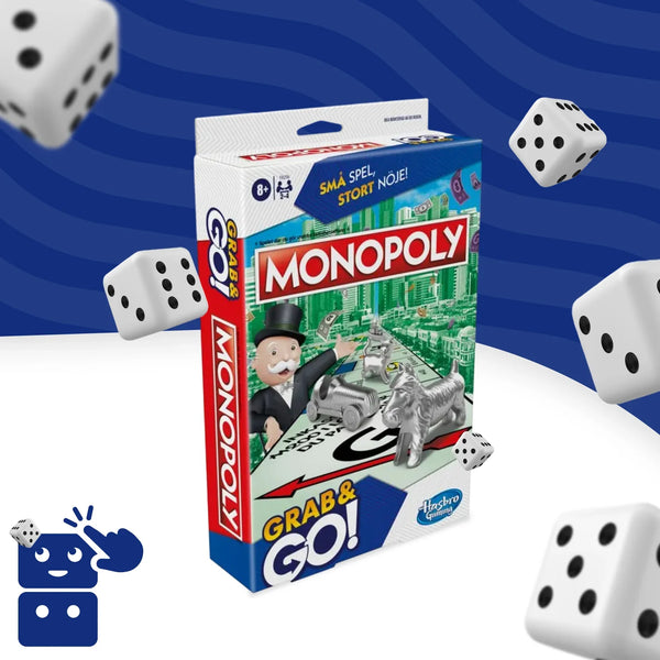 Jogo Monopoly Grab & Go Monopoly - Hasbro - Mochilas Até 50% Off - Mega