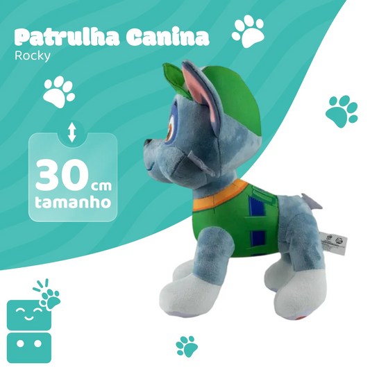 Pelúcia - Patrulha Canina - Rocky (30 cm)