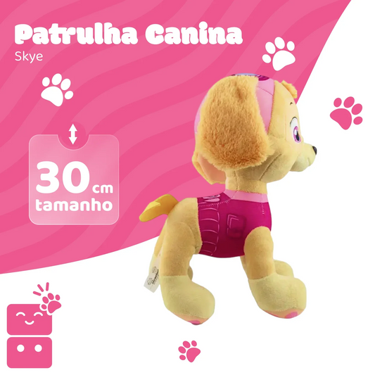 Pelúcia - Patrulha Canina - Skye (30 cm)