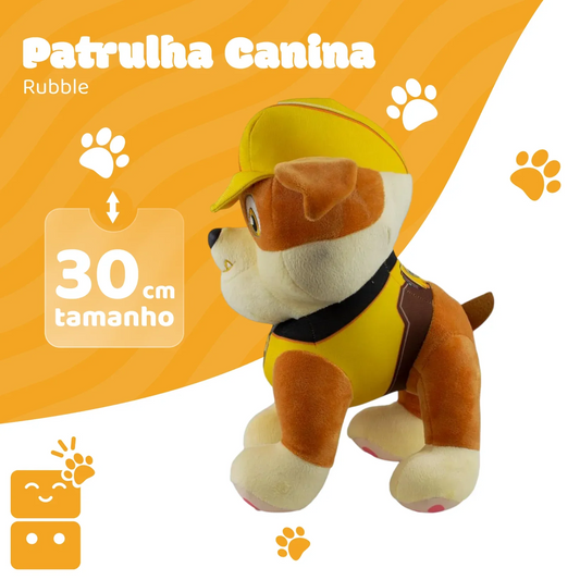 Pelúcia - Patrulha Canina - Rubble (30 cm)