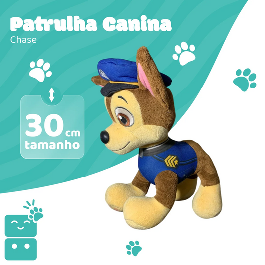 Pelúcia - Patrulha Canina - Chase (30 cm)