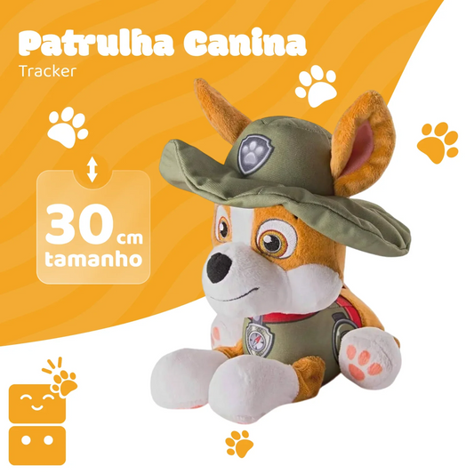 Pelúcia - Patrulha Canina - Tracker (30 cm)