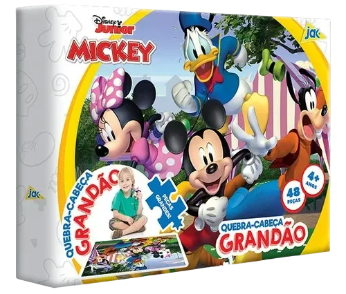 Quebra-cabeça - Mickey Mouse - 48 peças - A minha loja