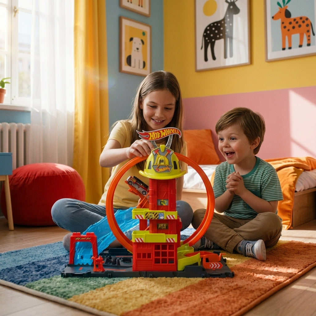 Pista Hot Wheels City Quartel Dos Bombeiros - Imagem 5