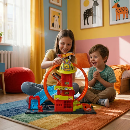 Pista Hot Wheels City Quartel Dos Bombeiros - Imagem 5