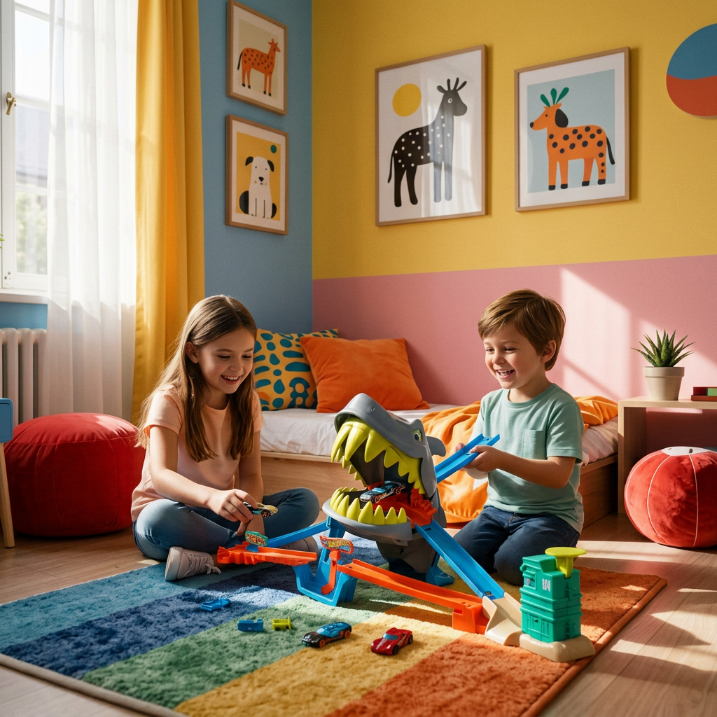 Kit Pista Hot Wheels City Tubarão Mattel - Imagem 5