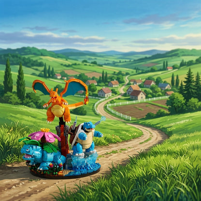 Pokémon - Venusaur, Charizard e Blastoise (6838 peças)