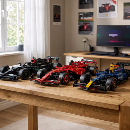 Compre Junto! Kit com 3 Carros de Corrida de Fórmula 1 - SF24 de Leclerc, W14 de Hamilton e RB20 Verstappen