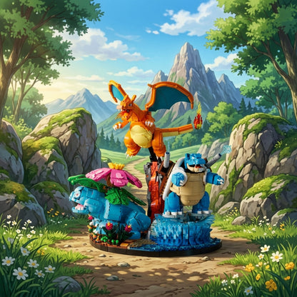Pokémon - Venusaur, Charizard e Blastoise (6838 peças)