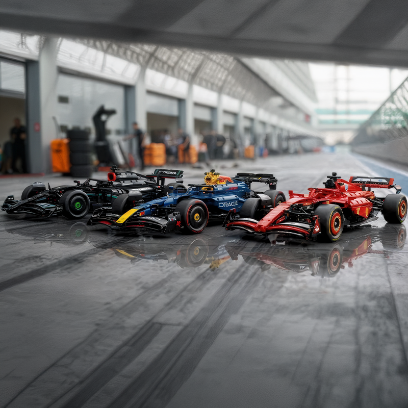 Compre Junto! Kit com 3 Carros de Corrida de Fórmula 1 - SF24 de Leclerc, W14 de Hamilton e RB20 Verstappen