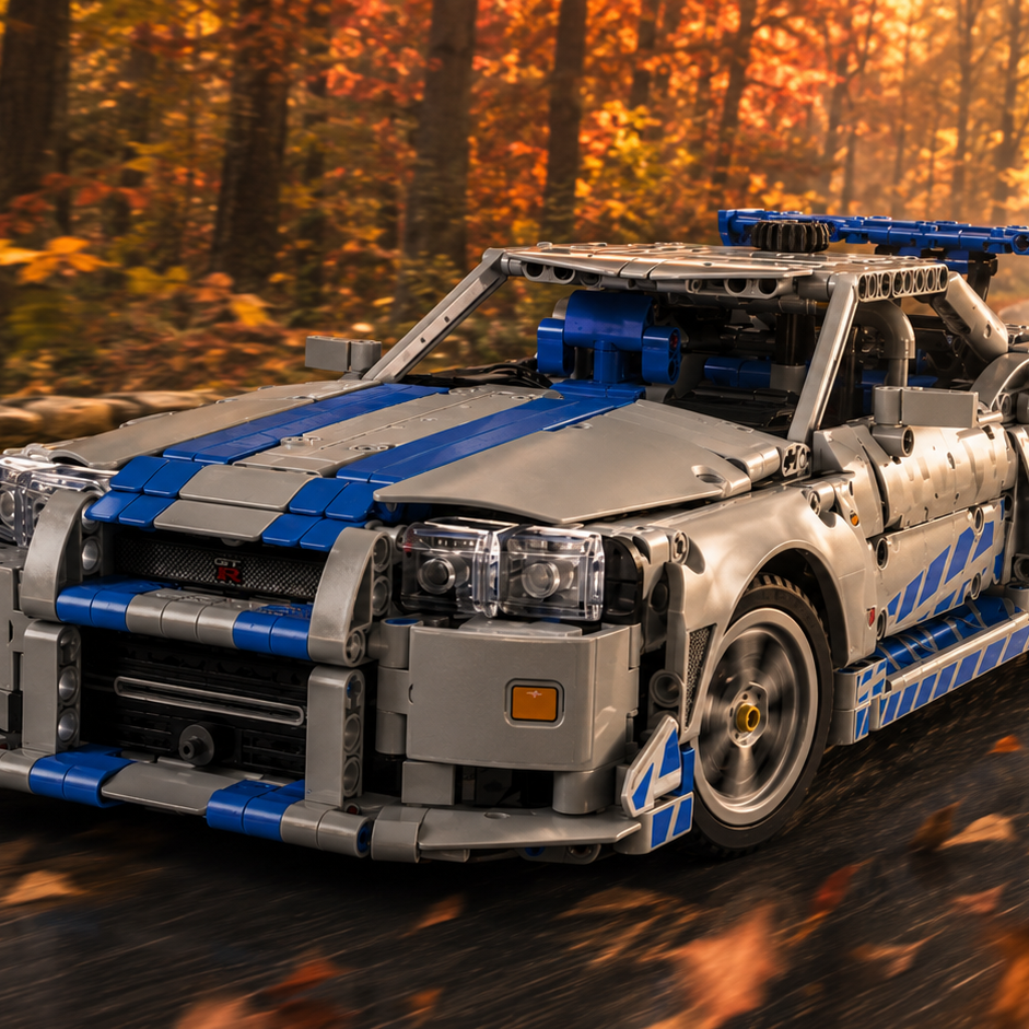 Nissan Skyline GT-R R34 - Velozes e Furiosos (1410 peças)