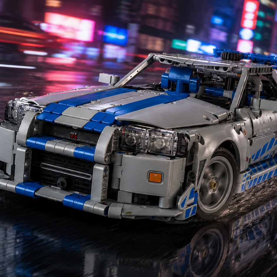 Nissan Skyline GT-R R34 - Velozes e Furiosos (1410 peças)