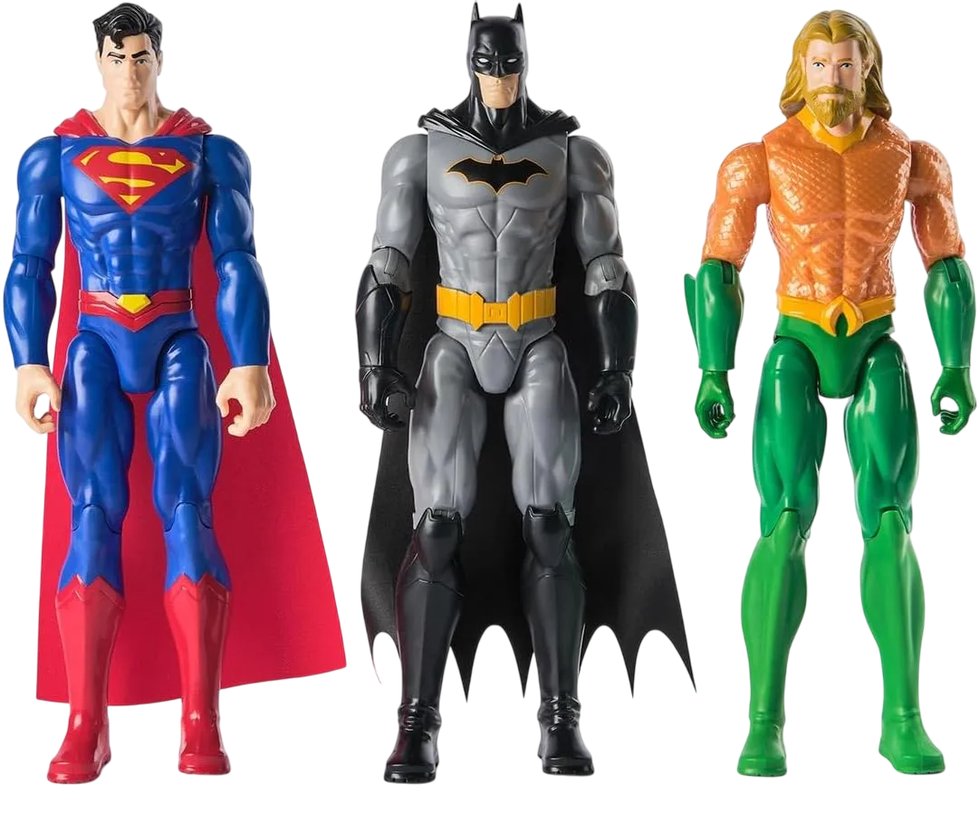 Bonecos - Liga da Justiça - Batman / Aquaman/ Superman - A minha loja