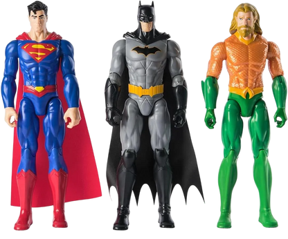 Bonecos - Liga da Justiça - Batman / Aquaman/ Superman - A minha loja