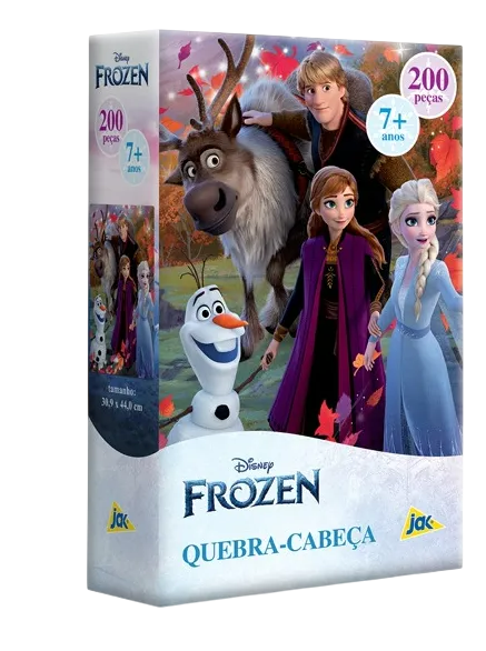 Quebra-cabeça - Frozen - 200 peças - A minha loja
