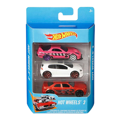 Hot Wheels - Cartela de 3 Carros Sortidos - A minha loja