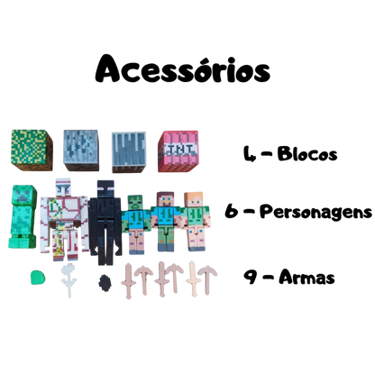 Kit Minecraft (19 peças)