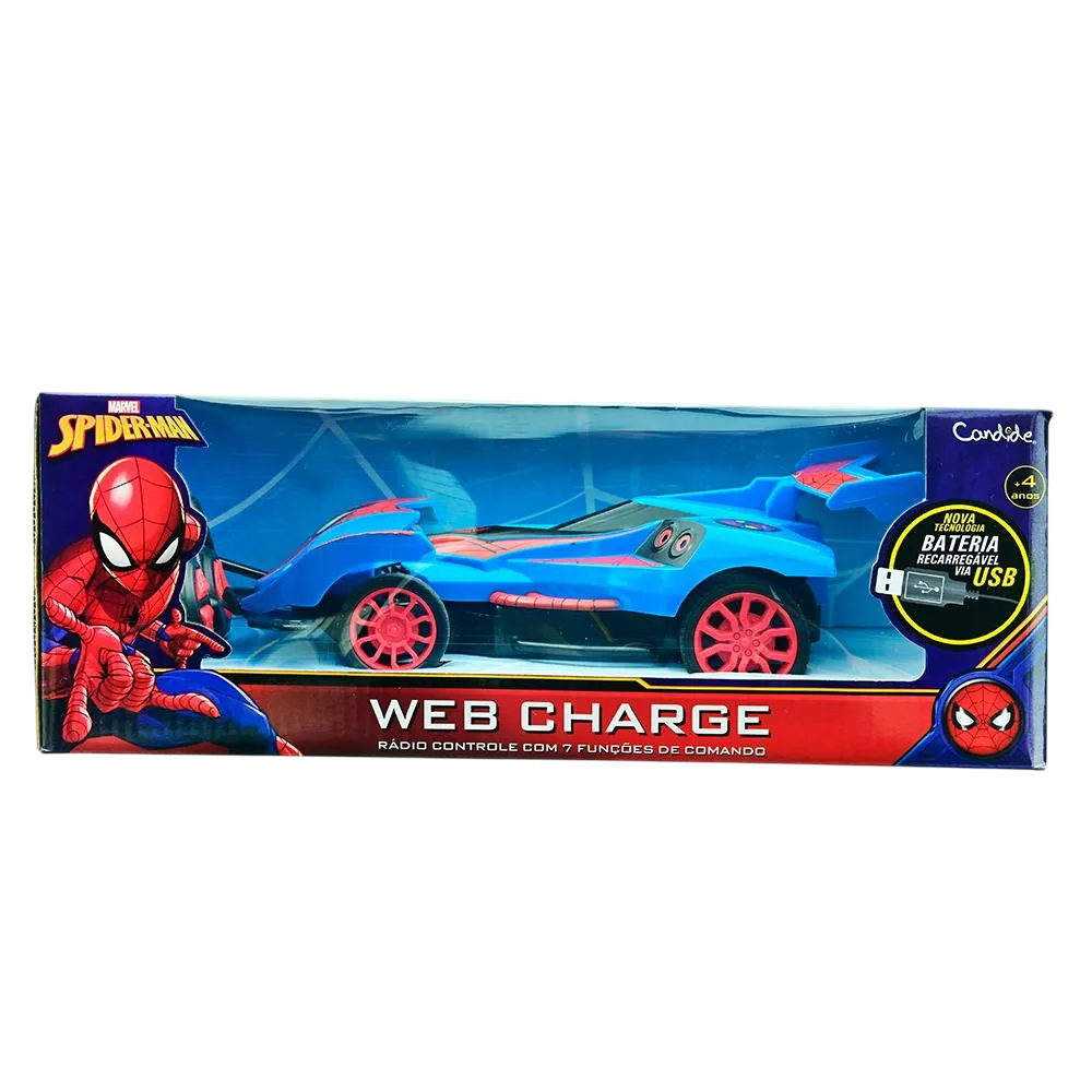 Carro de Controle Remoto - Homem Aranha