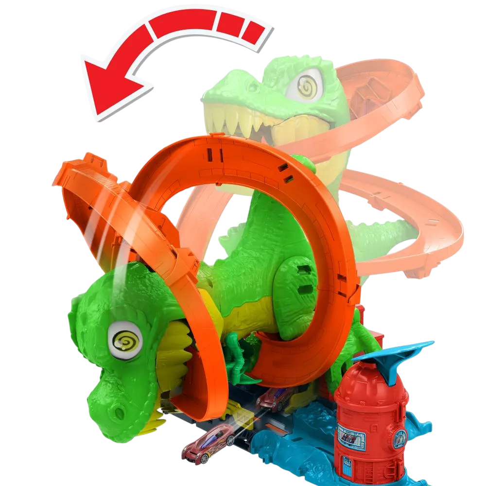 Hot Wheels - T. Rex Vs Fire Station