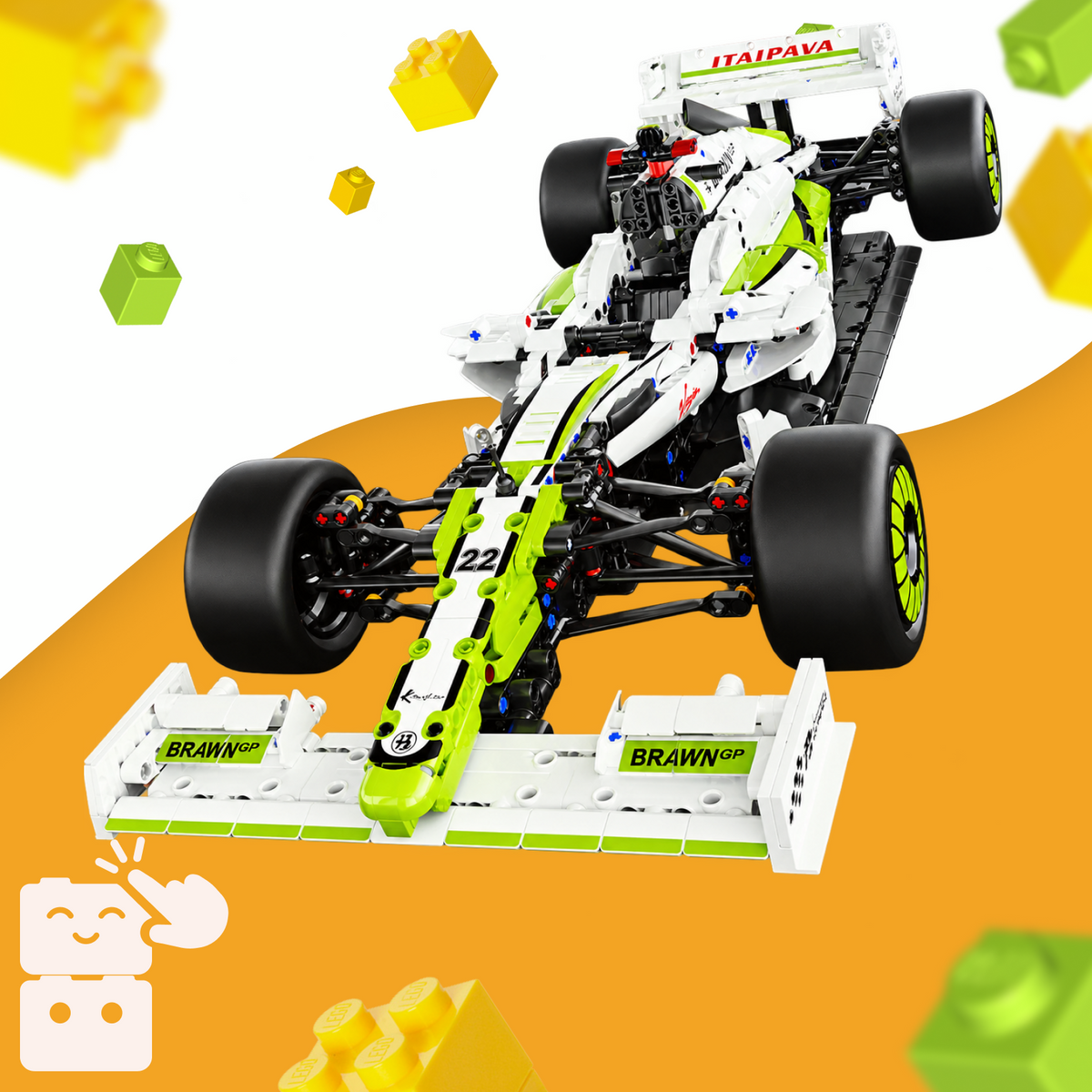 Fórmula 1 - Brawn GP (1670 peças)