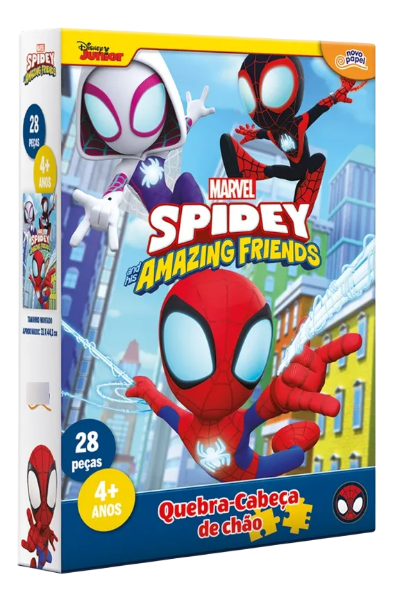 Kit - Quebra Cabeça Marvel Spidey 28 Peças + Avengers 28 Peças - A minha loja