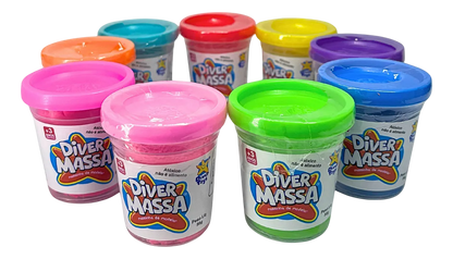 Massinha De Modelar - Diver Toys (Kit com 20 Potes)