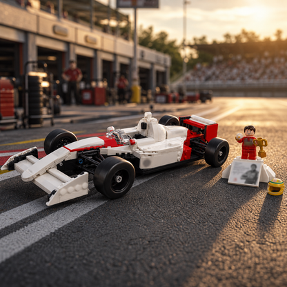 McLaren MP4/4 + Ayrton Senna - Fórmula 1 (693 peças) | descricao gerada 4 | 20260629-160525
