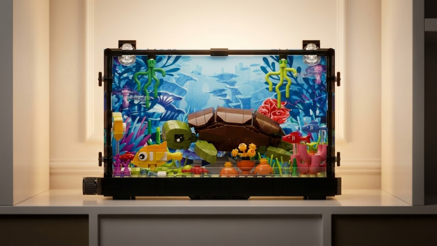 Aquário Iluminado: Tartaruga (753 peças)