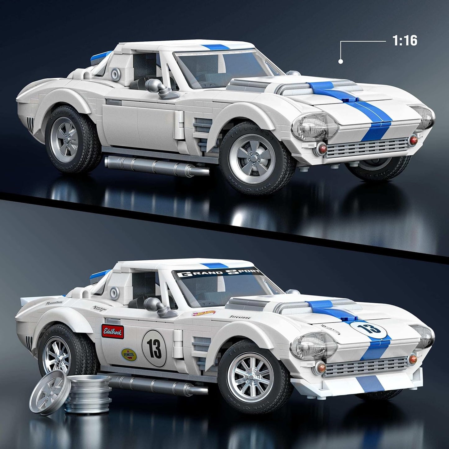 Hot Wheels - Corvette Grand Sport (918 peças)