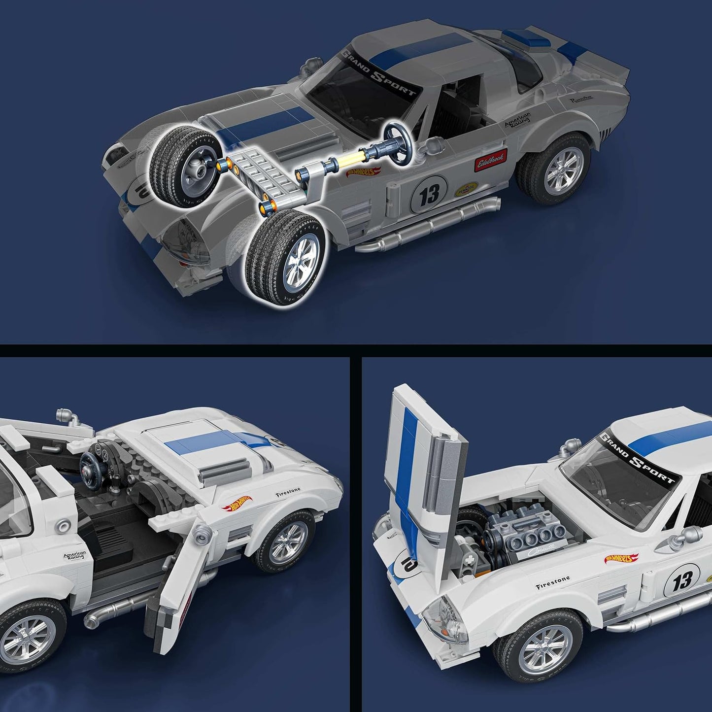 Hot Wheels - Corvette Grand Sport (918 peças)