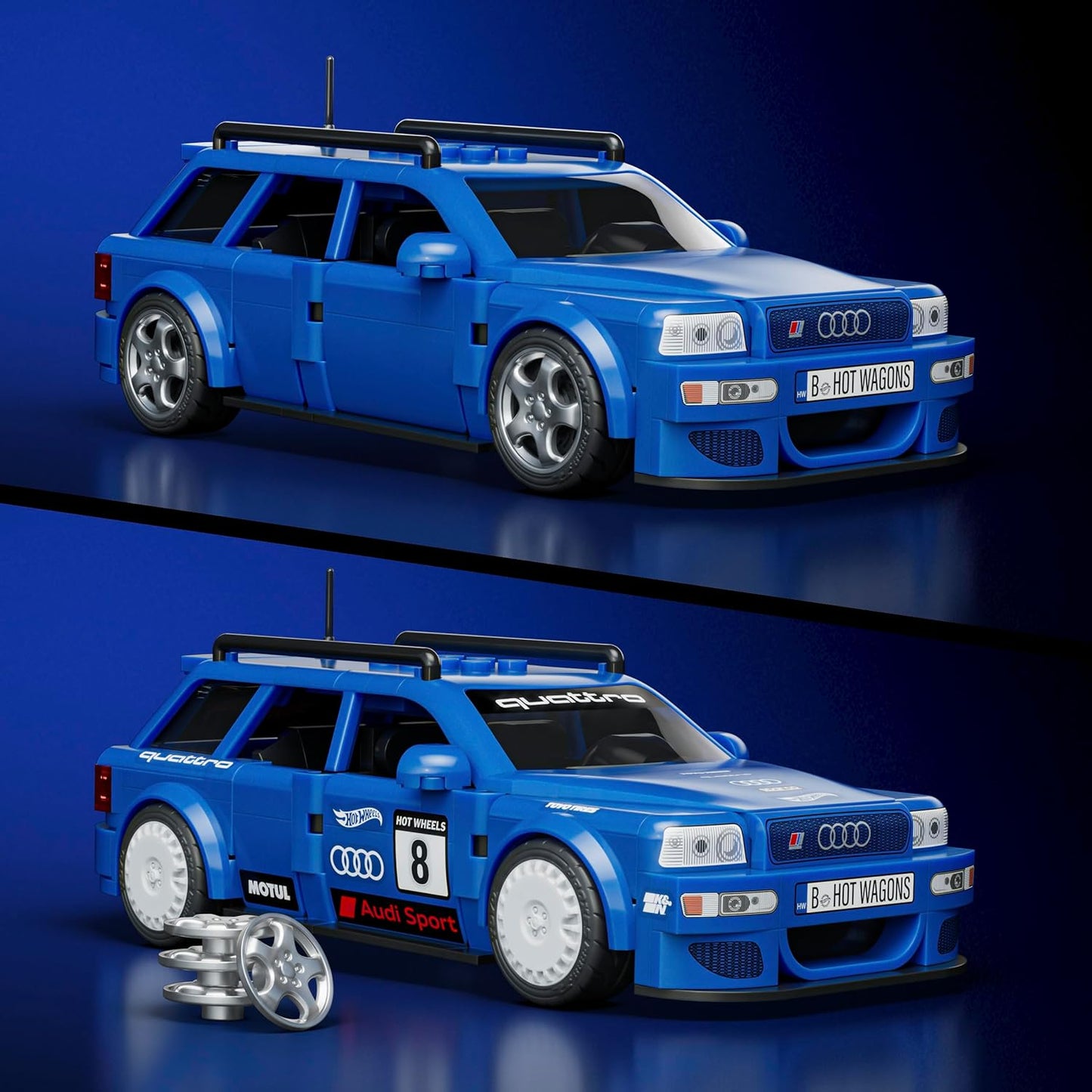 Hot Wheels - Audi Avant RS2 (253 peças)