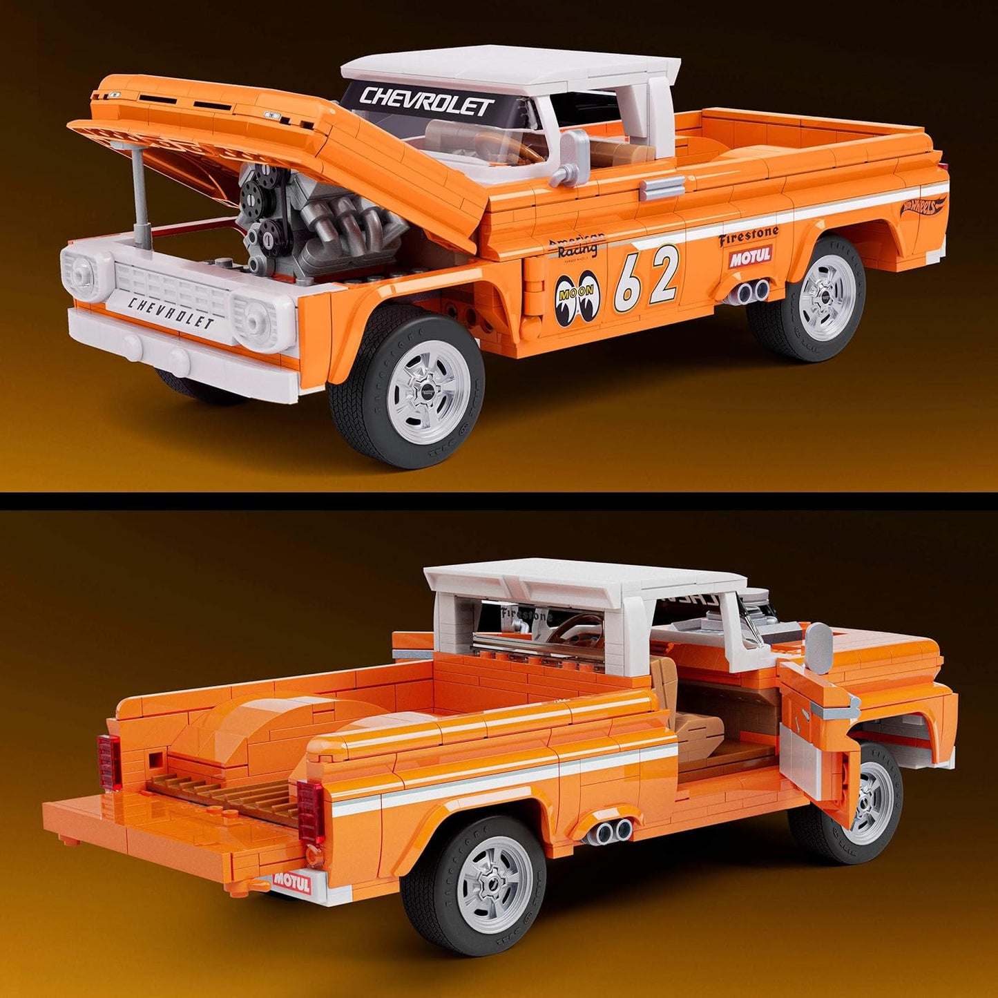 Hot Wheels - Custom Chevy Pickup (858 peças)