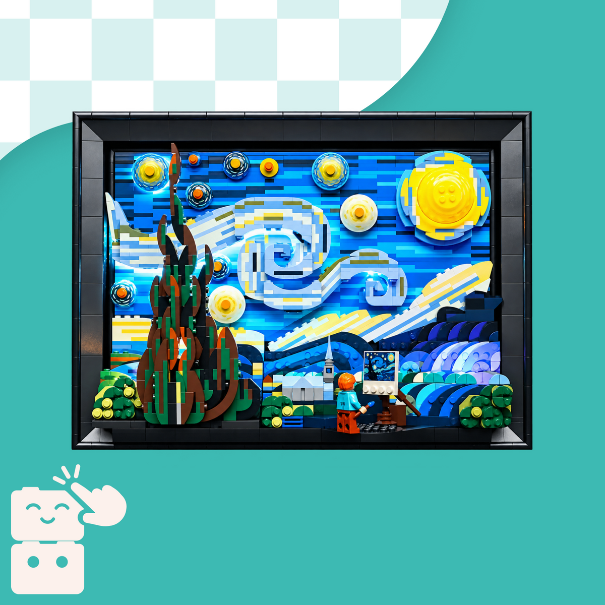 Kit de Iluminação para Van Gogh - A Noite Estrelada (1568 micro-peças)
