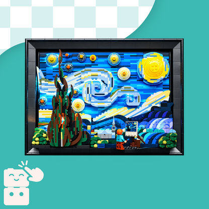 Kit de Iluminação para Van Gogh - A Noite Estrelada (1568 micro-peças)