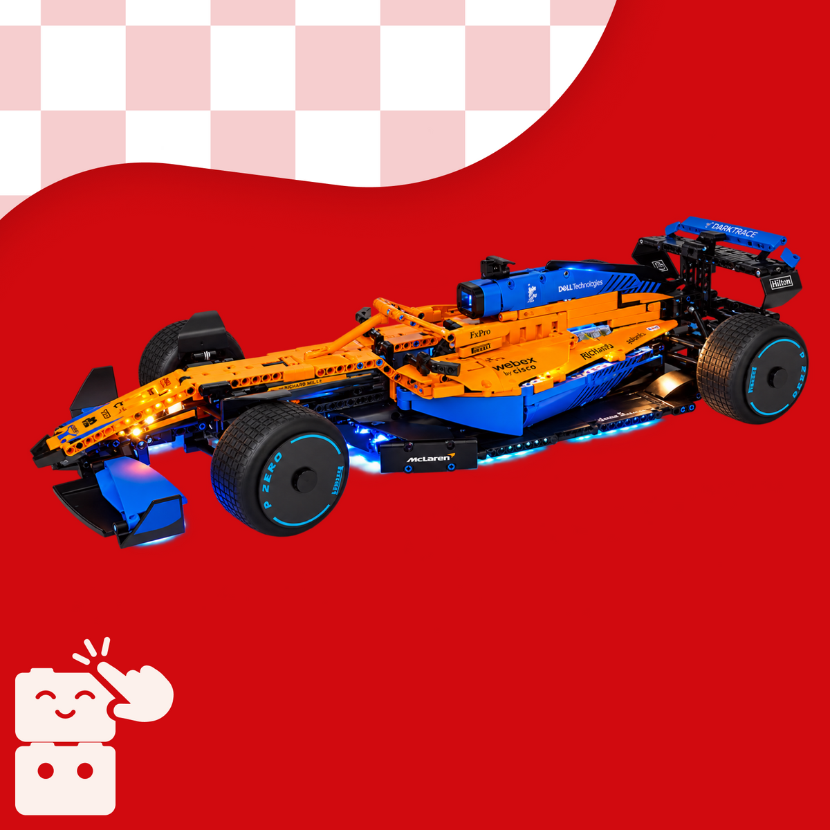 Kit de Iluminação para a Fórmula 1 - McLaren Team 2022 (1432 peças)