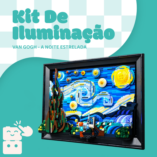 Kit de Iluminação para Van Gogh - A Noite Estrelada (1568 micro-peças)