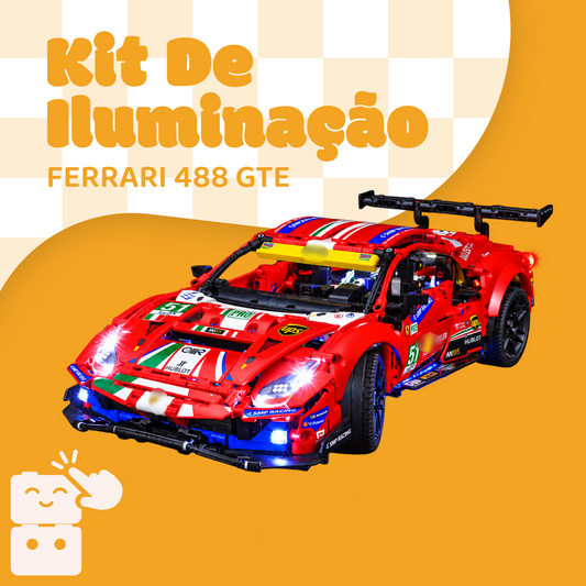 Kit de Iluminação para a Ferrari 488 GTE (1677 peças)
