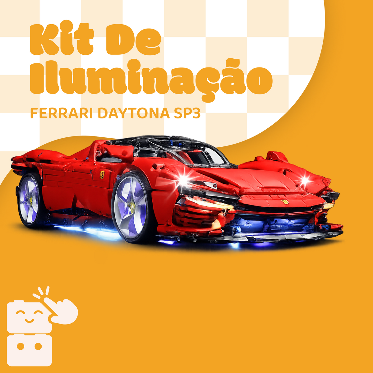 Kit de Iluminação para a Ferrari Daytona SP3 (3378 peças)