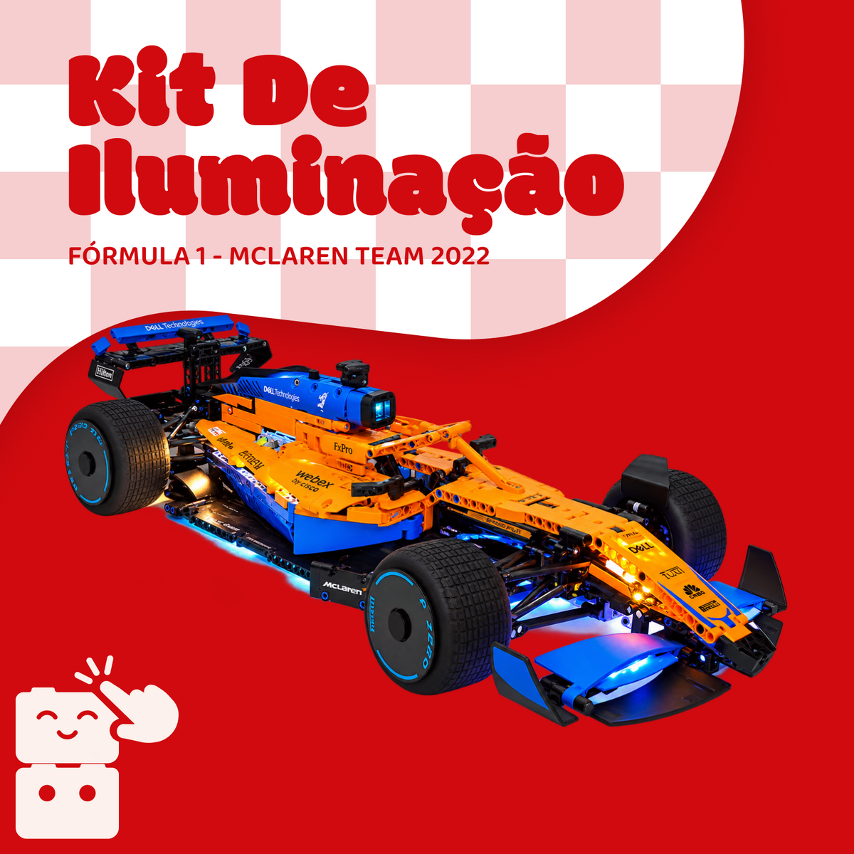 Kit de Iluminação para a Fórmula 1 - McLaren Team 2022 (1432 peças)