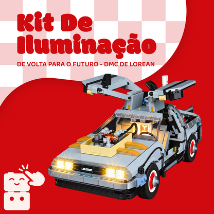 Kit de Iluminação para o De Volta Para o Futuro - DMC De Lorean (1872 peças)