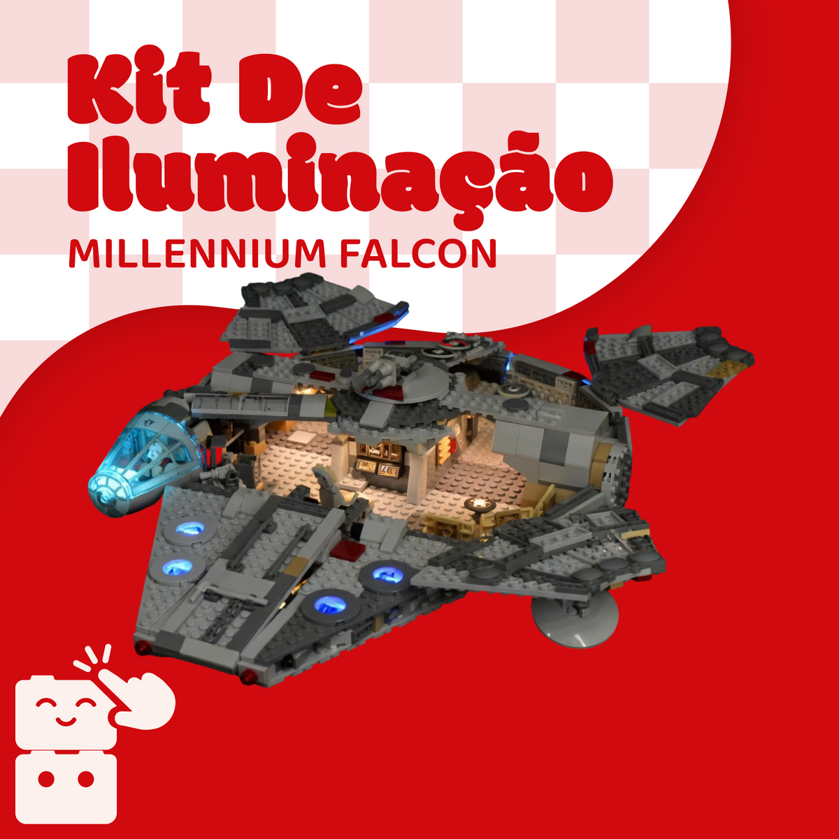 Kit de iluminação para a Millennium Falcon (7541 peças)