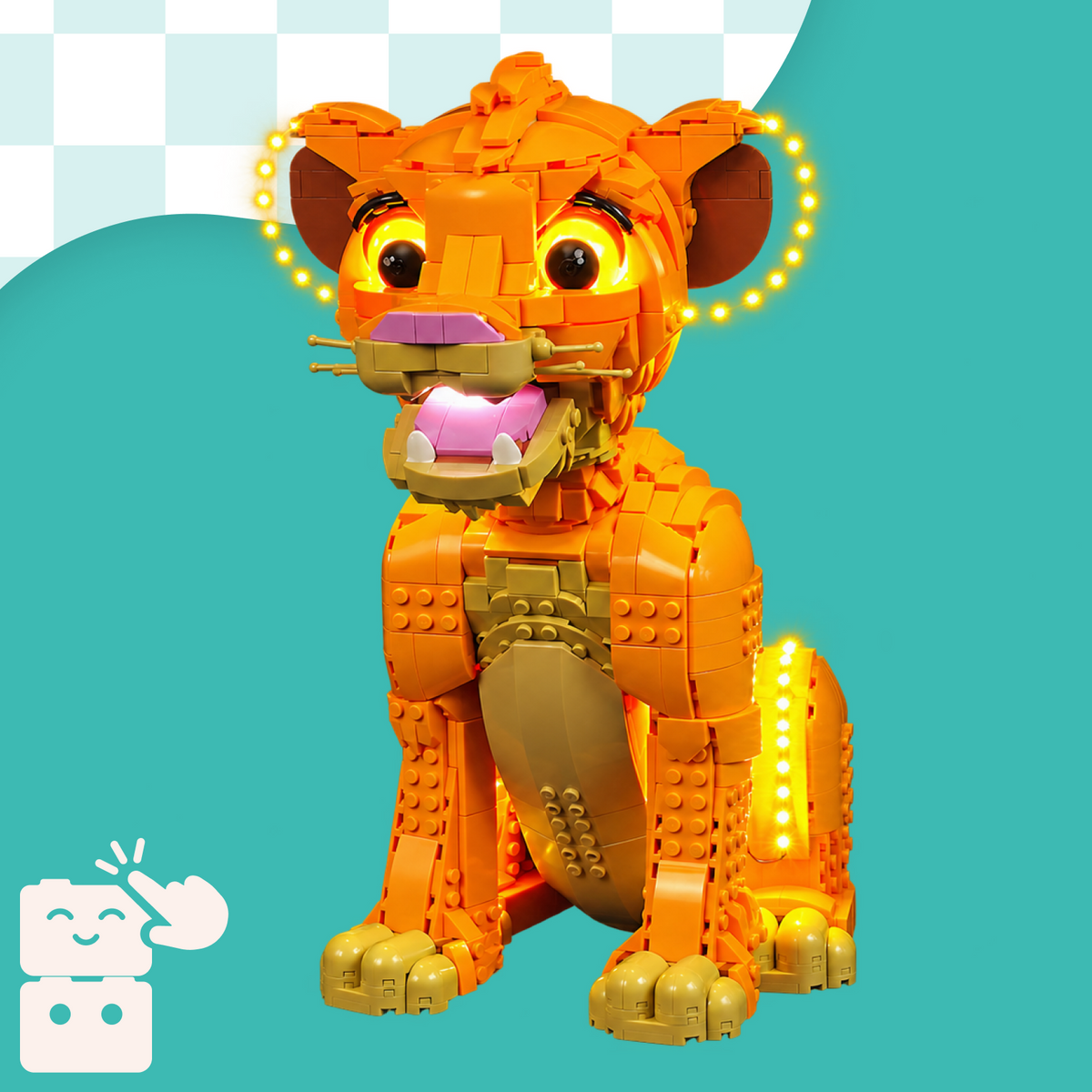 Kit de Iluminação para o Simba, O Rei Leão (222 peças)
