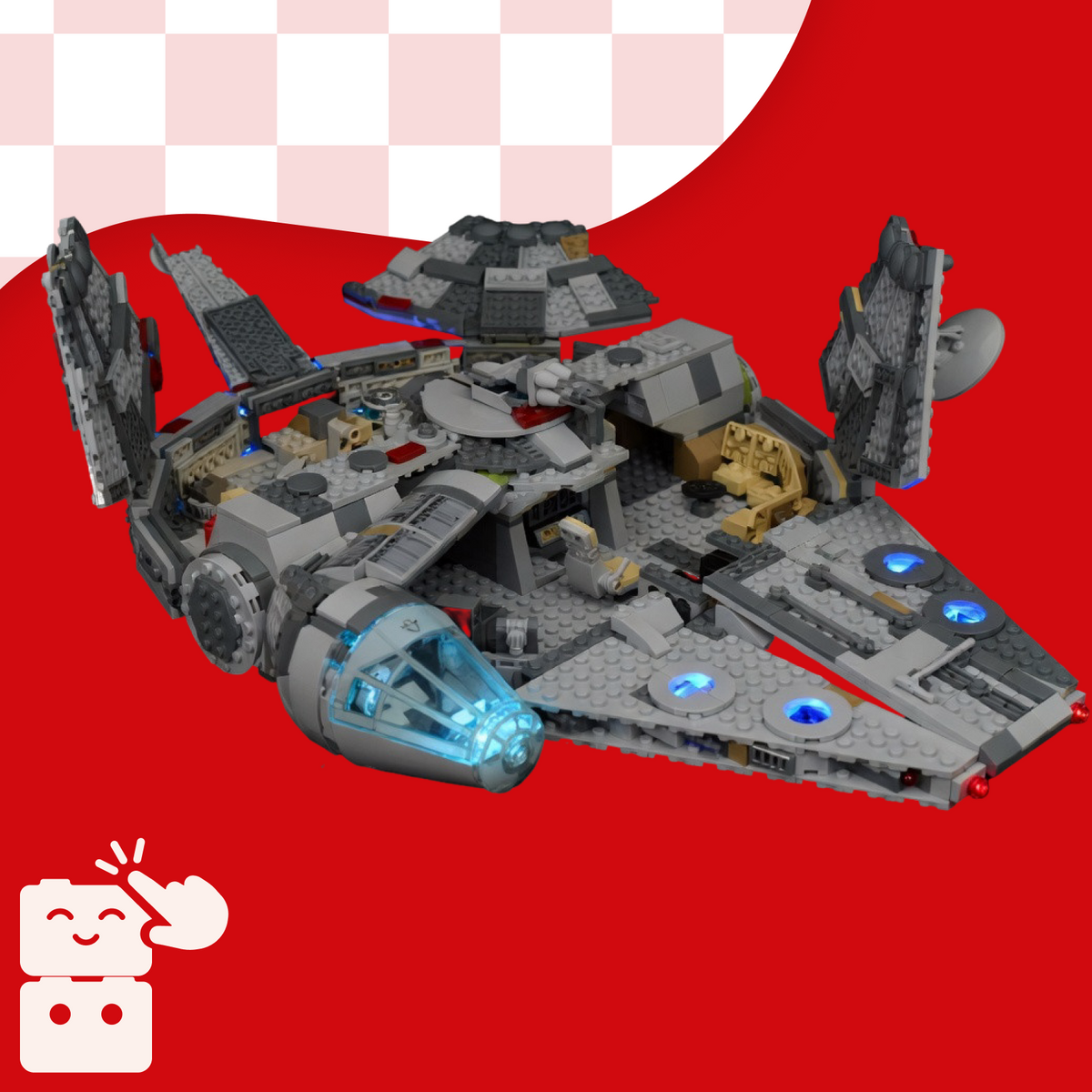 Kit de iluminação para a Millennium Falcon (7541 peças)