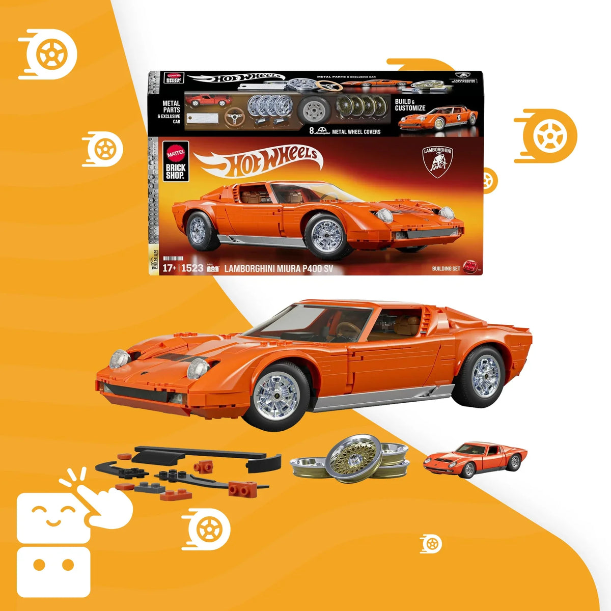 CB-59-COVER-w1wxur-1-Capa 1 - Carro Montável Mattel Brick Shop, Lamborghini Miura P400 SV, Jogo de Construção Premium,.png